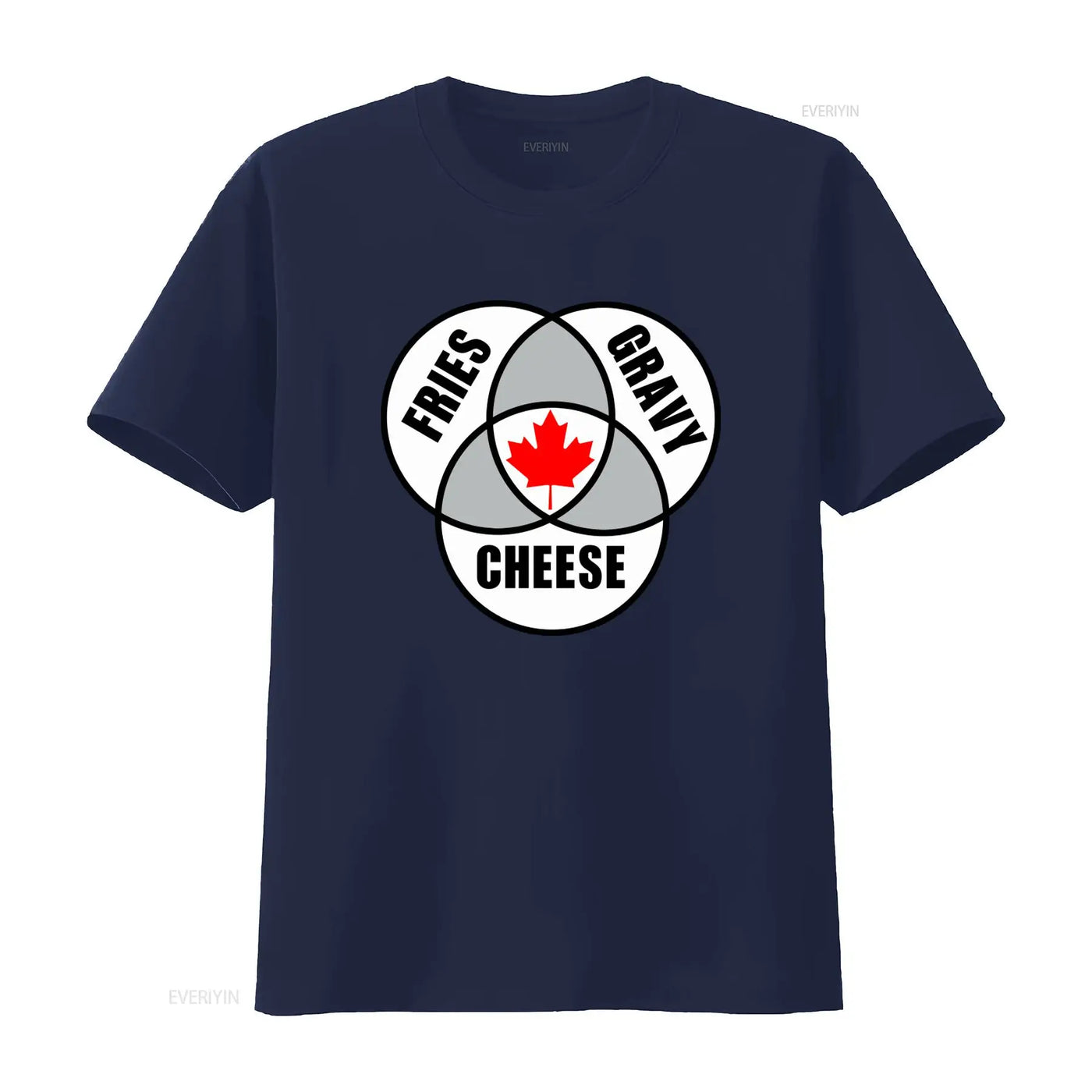 Canadian Poutine T-Shirt – Vintage Washed Maple Leaf Graphic Tee, S–6XL | OWNLUXE