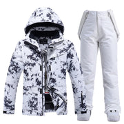 Women’s Thick Warm Ski Suit Set – Waterproof Winter Gear