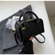 PU Leather Vintage Boston Bag | OWNLUXE