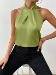 Women's Sleeveless Halter Top | OWNLUXE