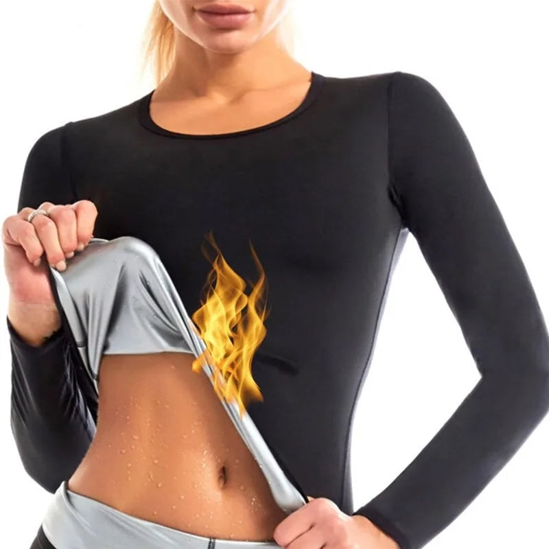 Sauna Sweat Shapewear Top Waist Trainer Shirt