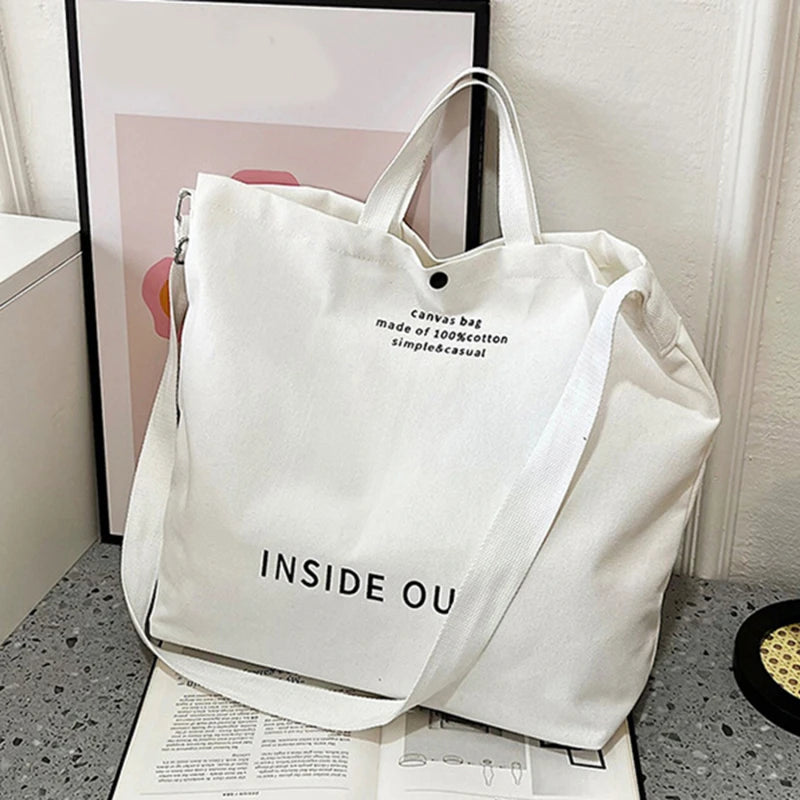 Spacious Canvas Satchel Bag – Shop at OWNLUXE