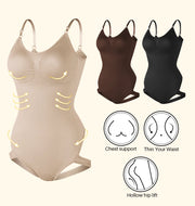Medium Control Seamless Bodysuit Shaper – Wire‑Free