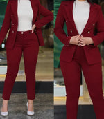 Load image into Gallery viewer, Formal Two-Piece Suit – Blazer &amp; Pencil Pants | Ensemble Formel Deux-Pièces – Veste et Pantalon Fuselé
