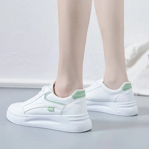 💧 Waterproof PU Slip-Ons with Medium Heel | Chaussures Imperméables à Talon Moyen en PU