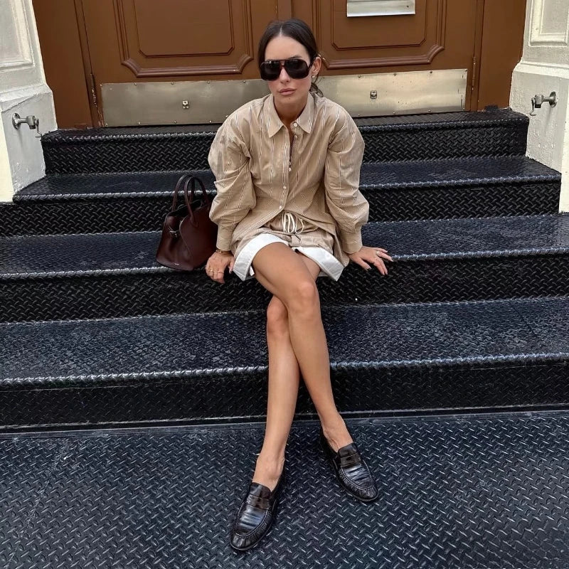 Women's Leather Retro Loafers (Black) – Shop at OWNLUXE