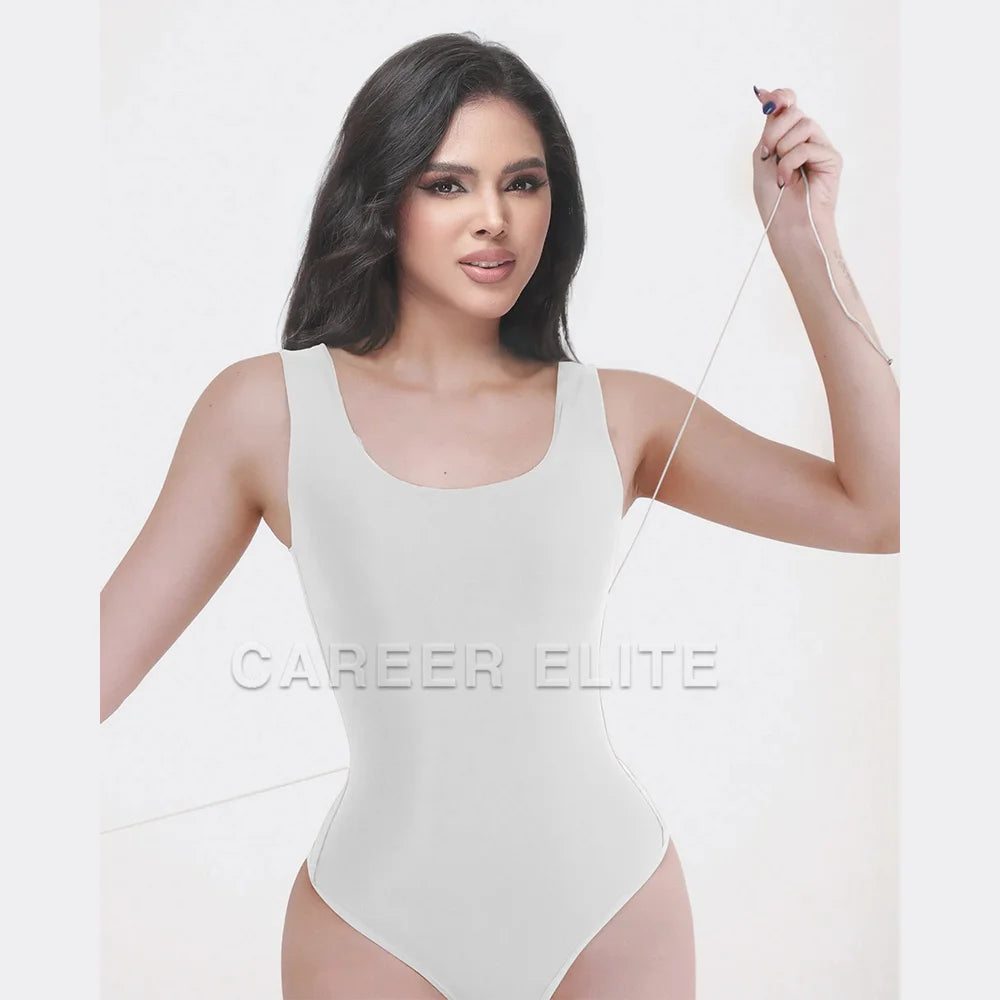 Medium-Control Shapewear Bodysuit, Wire-Free Cupless