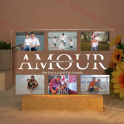 Custom Acrylic Lamp Personalized Photo Text Bedroom | OWNLUXE