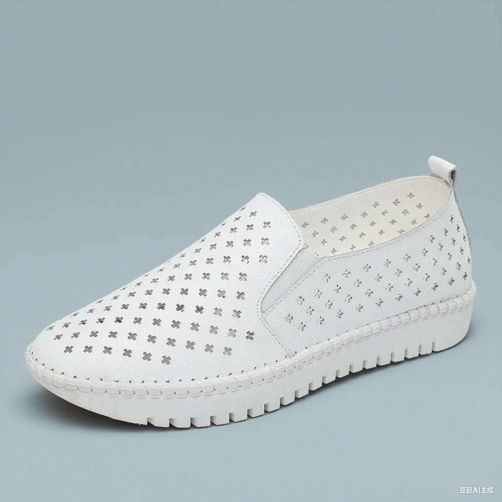 Women's Lace Leather Sneakers – Shop at OWNLUXE