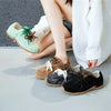 Leather Velvet Vintage Sneakers | OWNLUXE