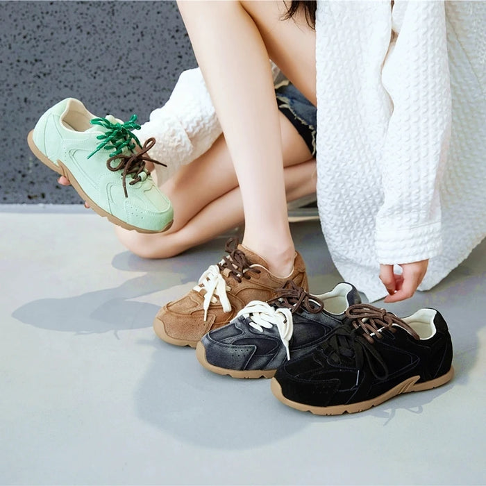 Cushioned Leather Casual Sneakers | OWNLUXE