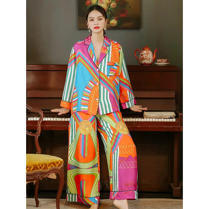 Two-Piece Satin Pajama Set (Short) – Shop at OWNLUXE