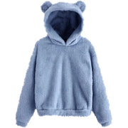 Relaxed-Fit Hooded Long-Sleeve Sweater | OWNLUXE
