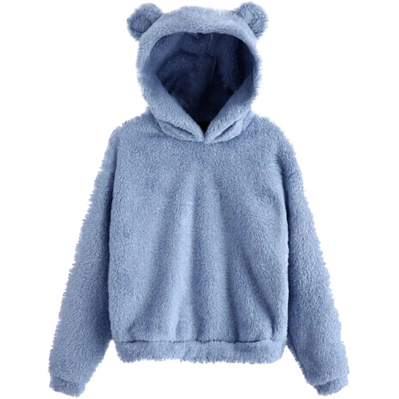 Women's Long Sleeve Hooded Hoodie (Dark Grey) | OWNLUXE