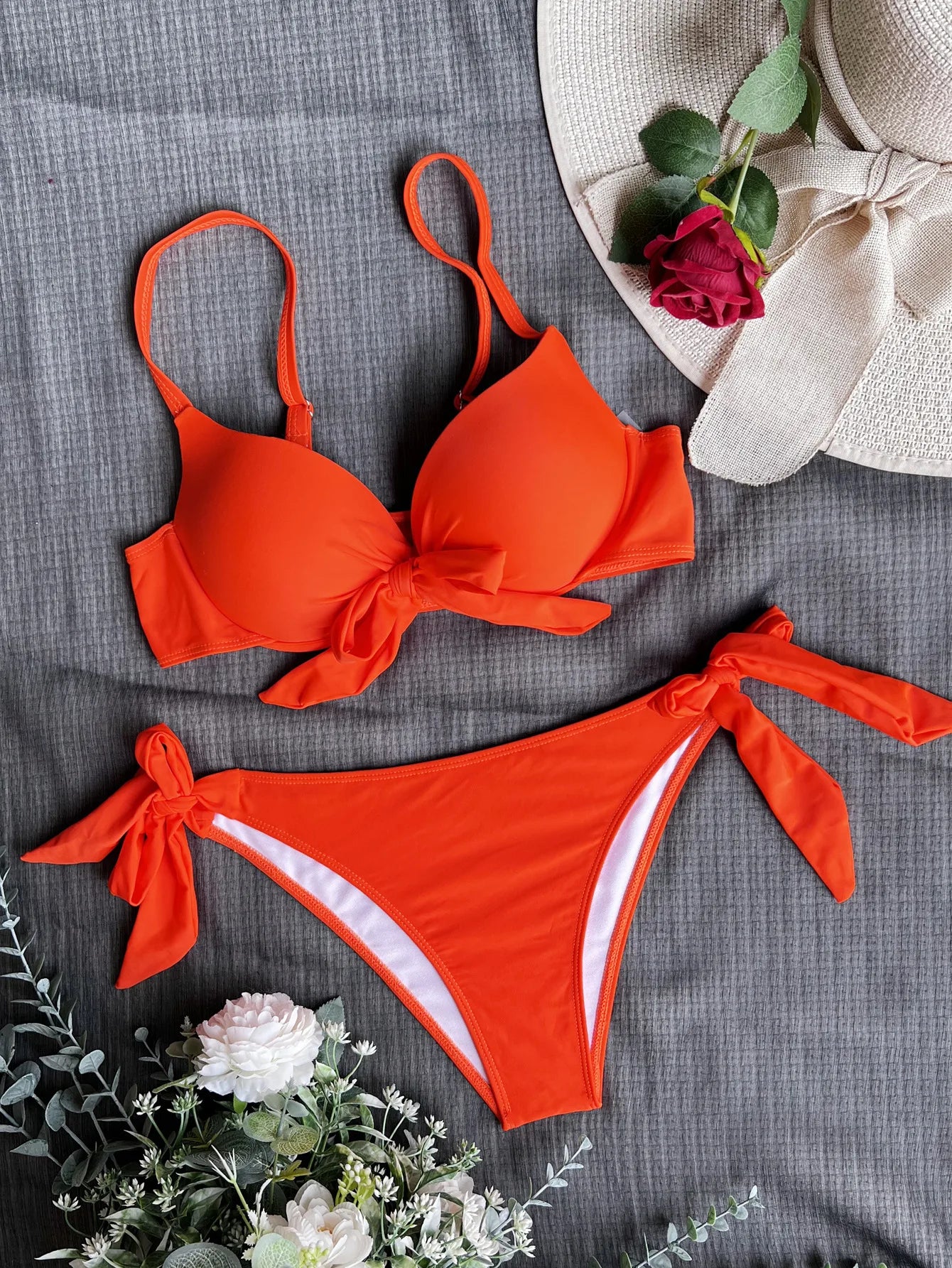 Bow Push-Up Tankini Set | OWNLUXE