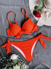 Push Up Front Bow Bikini | OWNLUXE