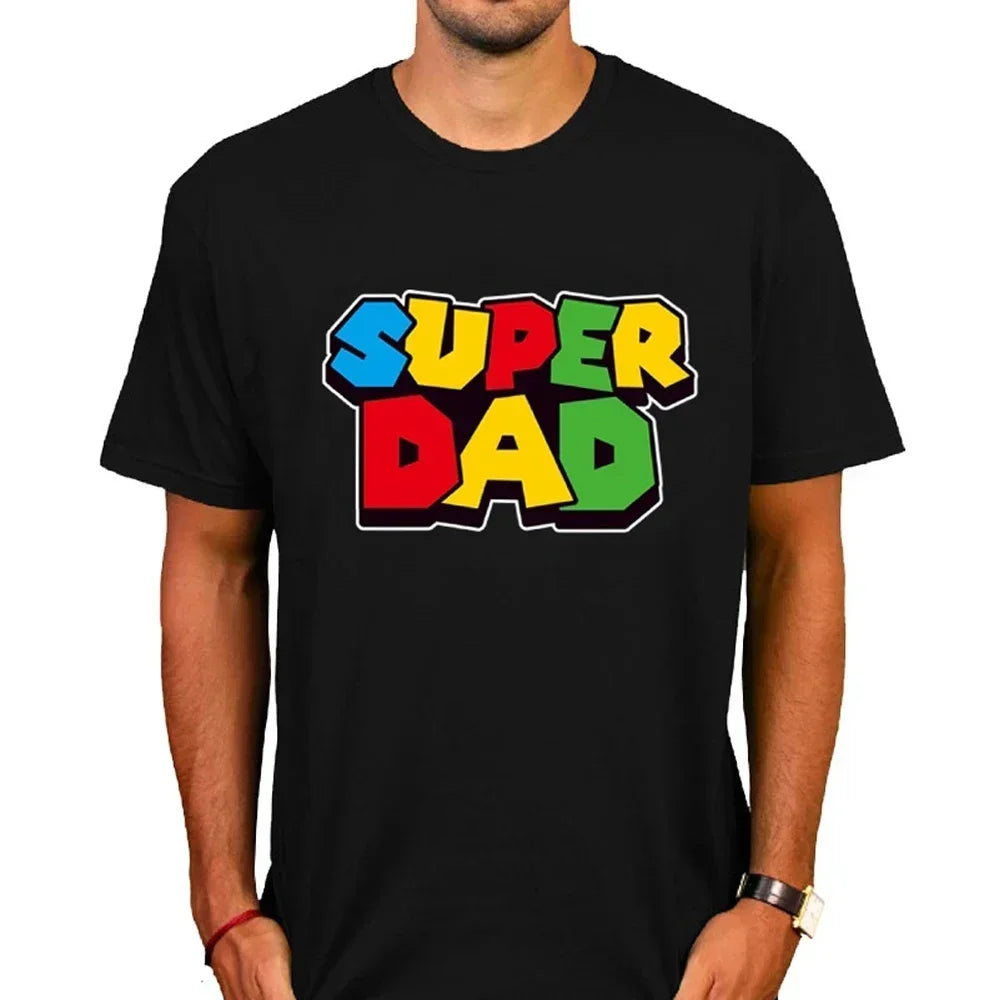 Super Dad Graphic T-Shirt – Colorful Short Sleeve Tee