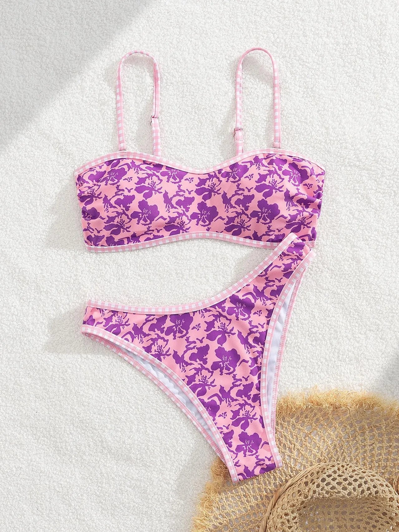 Printed Triangle Bikini Set | OWNLUXE