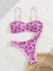 Printed Triangle Bikini Set | OWNLUXE