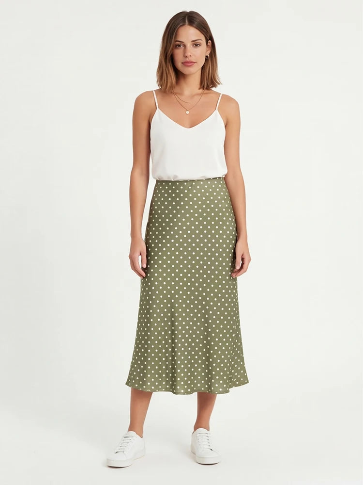 Women's Midi Vintage Skirt | OWNLUXE