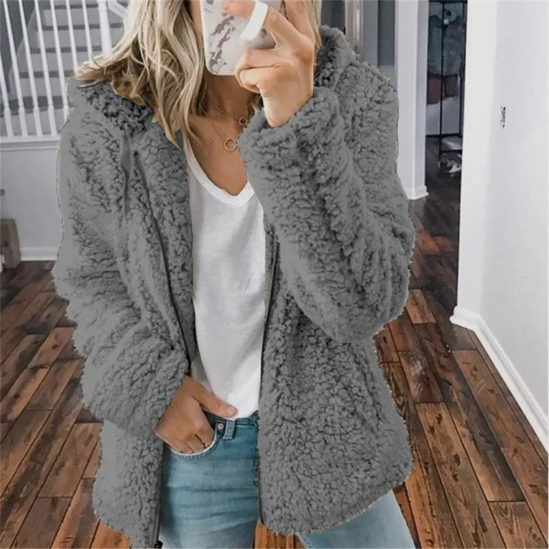 Cozy Hooded Zip-Up Hoodie – Your Go To Layer for Autumn & Winter