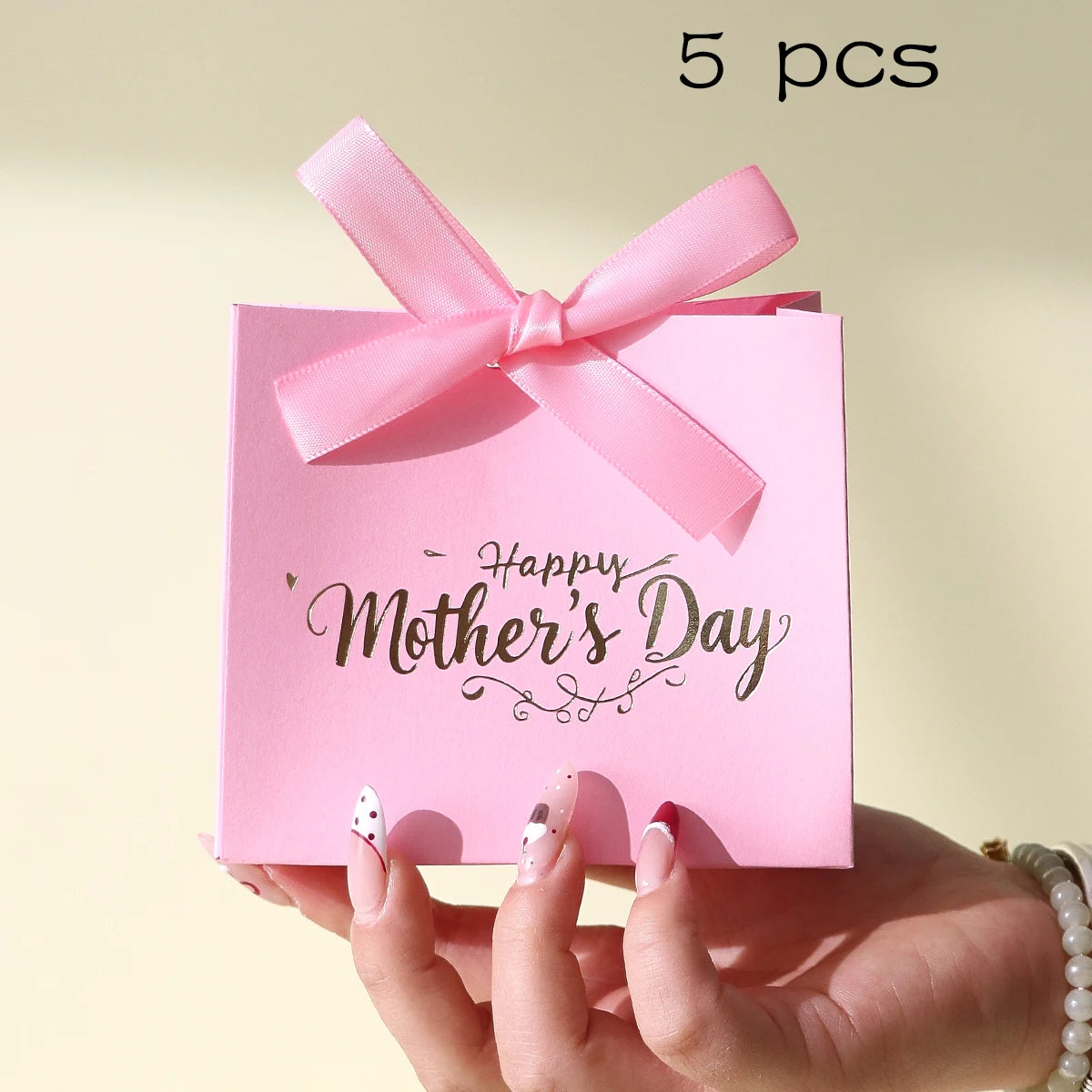 Mini Gift Boxes 5-Pack — Ribbon Bow Candy & Party Favour Boxes | OWNLUXE