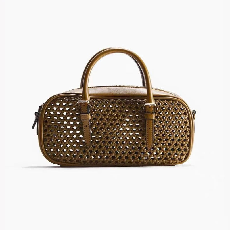 Polyester Vintage Boston Bag | OWNLUXE