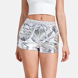 ✨ Women's Sparkly Drawstring Dance & Yoga Shorts | Short Brillant à Cordon pour Femme – Danse & Yoga ✨