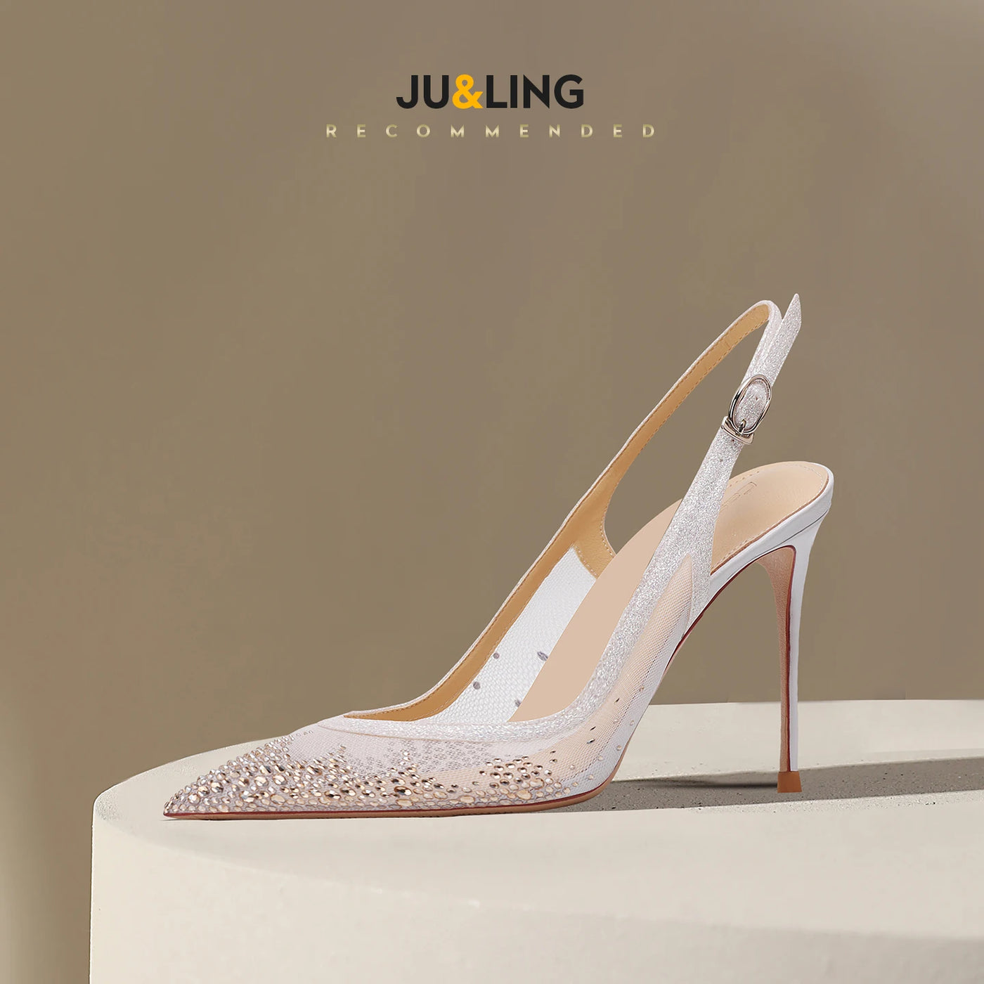 Women's High-Heel Mesh High Heels (Naked 8Cm) | OWNLUXE