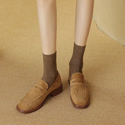 Women's Leather Vintage Loafers (Coffee) – Shop at OWNLUXE