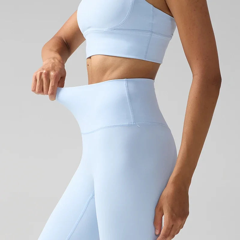 High-Waist Running Yoga Naked-Feel Leggings | OWNLUXE