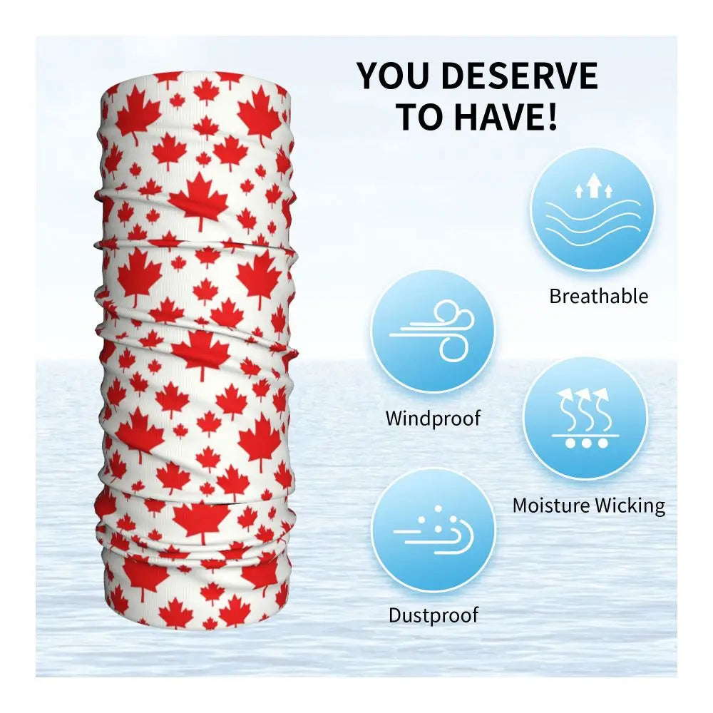 Canadian Flag Maple Leaf Neck Gaiter | OWNLUXE