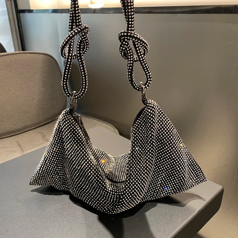 Crystal Hobo Evening Bag | OWNLUXE