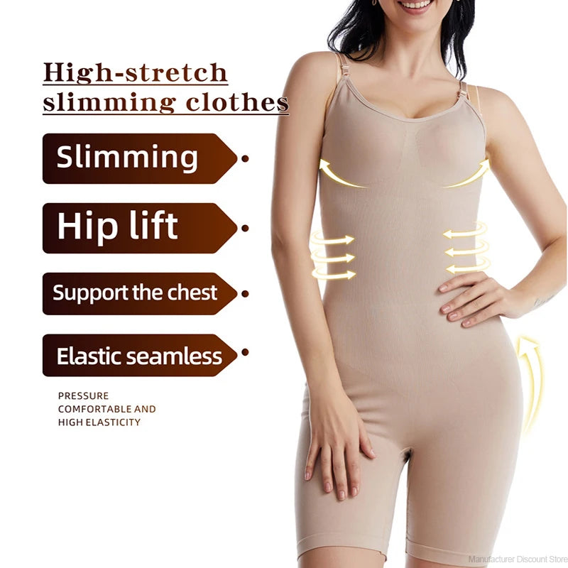 Women’s Full Body Shaper Bodysuit – Tummy & Thigh Slimmer