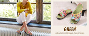 Waffle Cotton Indoor Slippers for Women with Arch Support