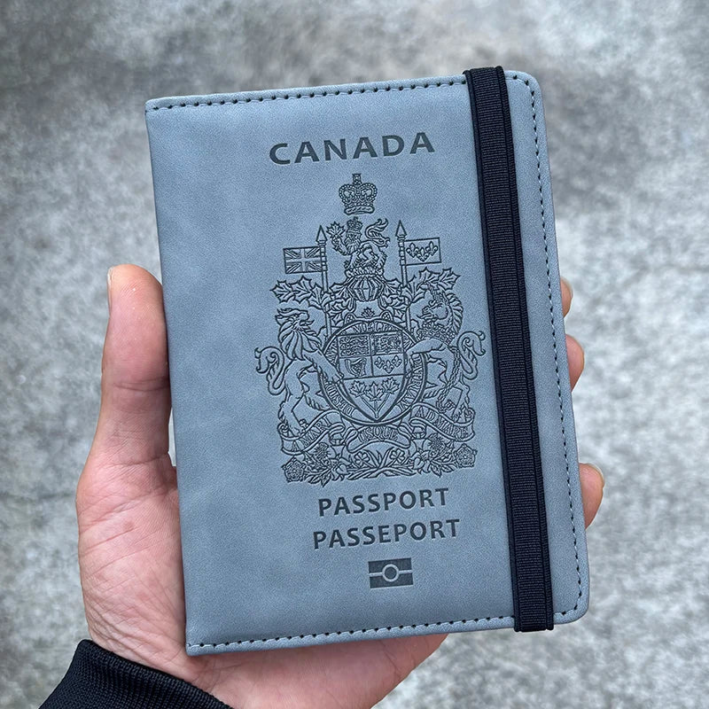 Canada Passport Cover with RFID Protection – Travel Wallet for Women