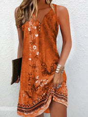 V-Neck Sleeveless Vestidos | OWNLUXE