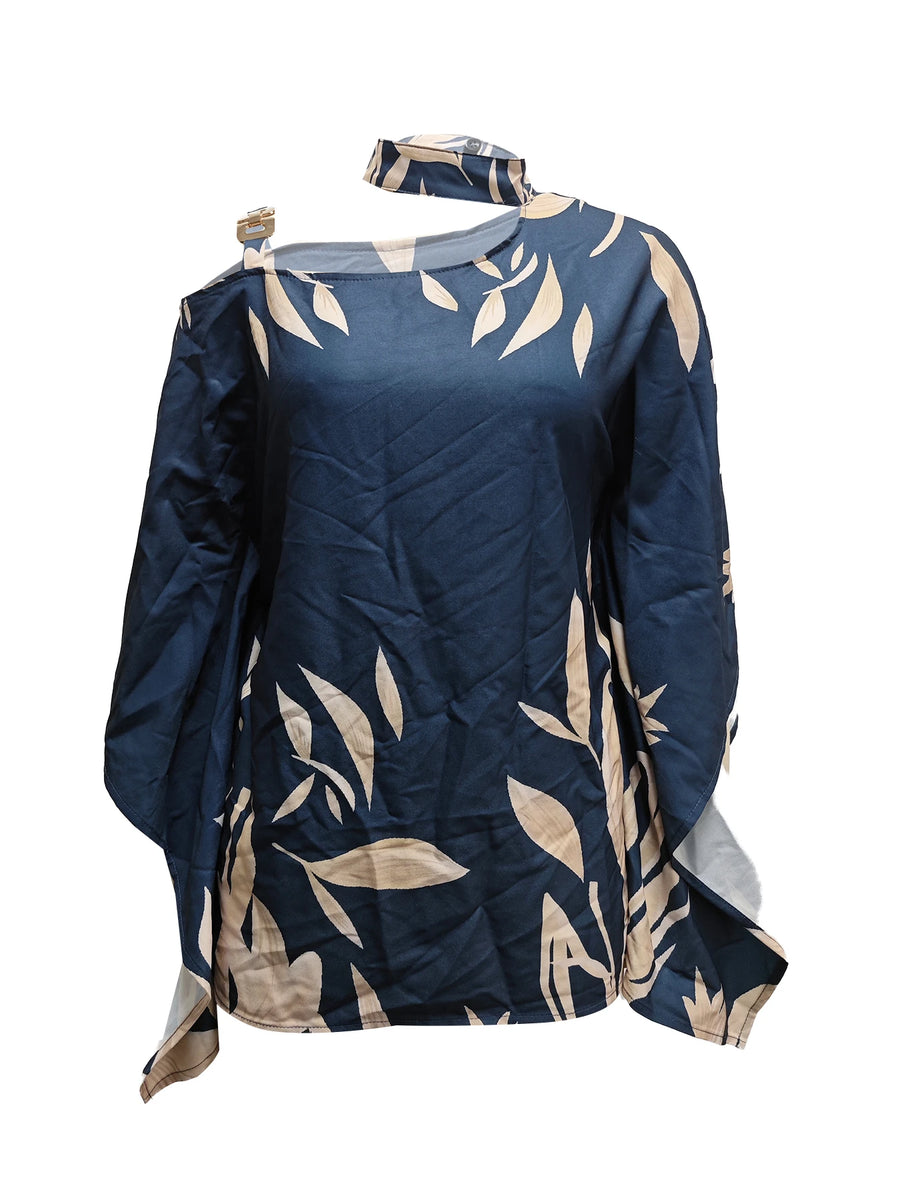 Relaxed-Fit Round-Neck Blouse | OWNLUXE