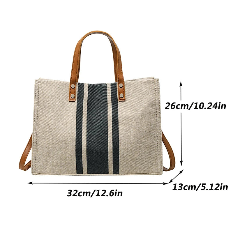Spacious Canvas Crossbody Bag | OWNLUXE