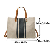 Spacious Canvas Crossbody Bag | OWNLUXE