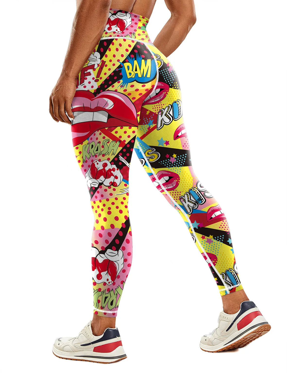 Seamless High-waisted Nude Felling Printed Pants Women's | OWNLUXE
