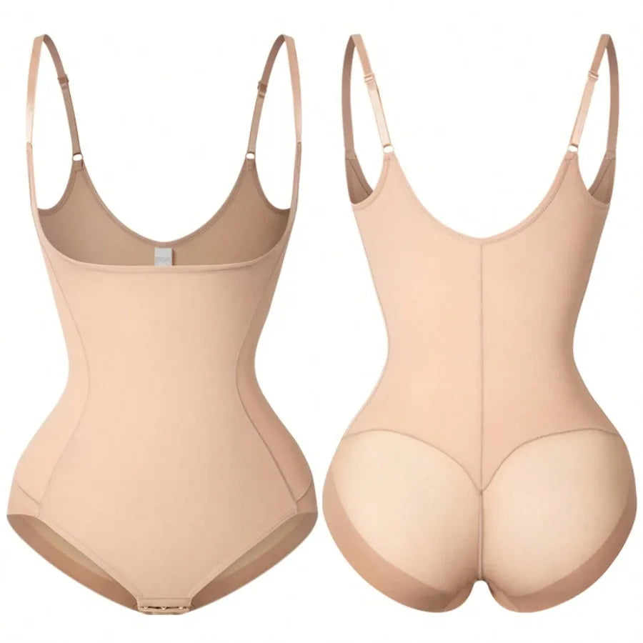 Tummy Control Open Bust Shapewear Bodysuit for Women