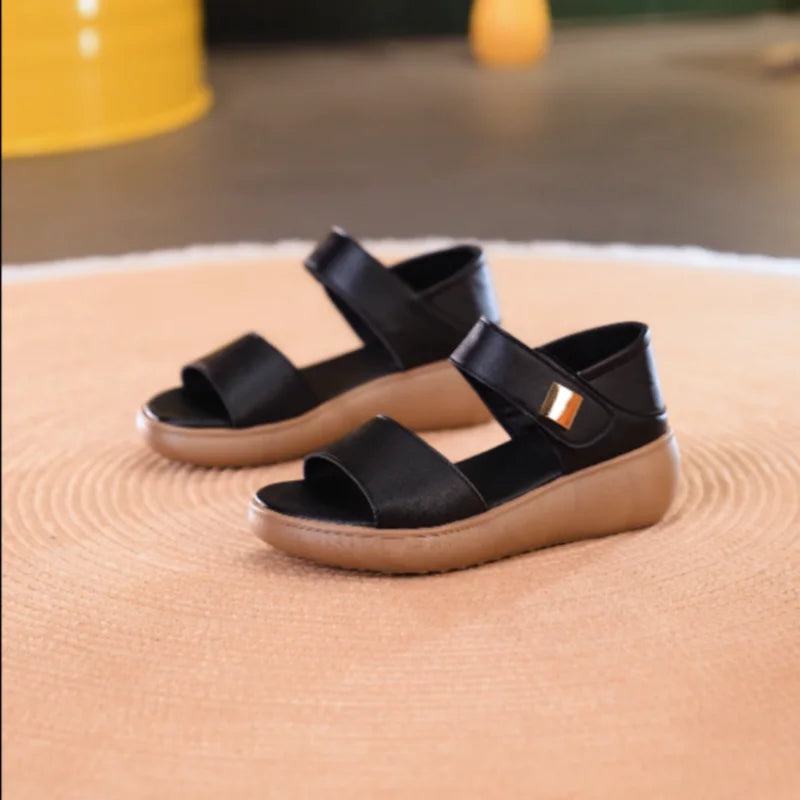 Women's Open Toe Platform Adjustable Sandals – Shop at OWNLUXE