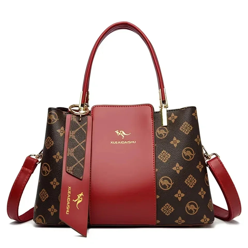Animal Print Large Capacity Tote Bag - Soft Leather Crossbody | OWNLUXE