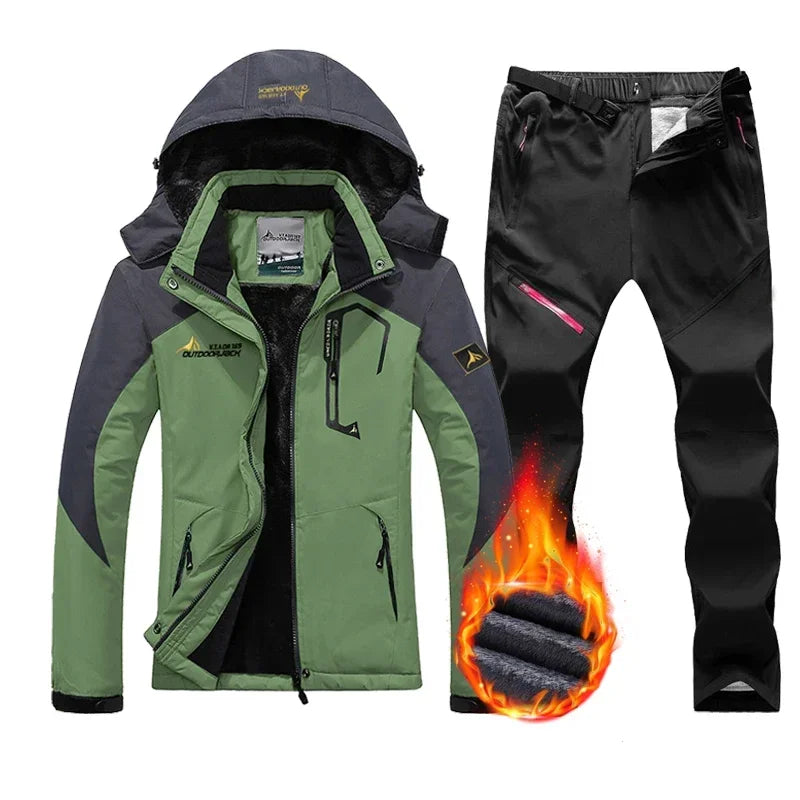 Women’s Waterproof Ski Jacket – Warm Hooded Snow Shell