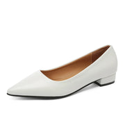 Women's Pointed Toe Leather Heels – Shop at OWNLUXE