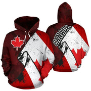 Fashion 3D Canada Natianal Flag Emblem Printed Hoodies | OWNLUXE