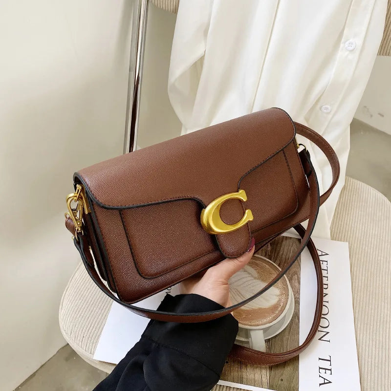 Underarm Square Shoulder Bag - Dual Strap Crossbody Bag