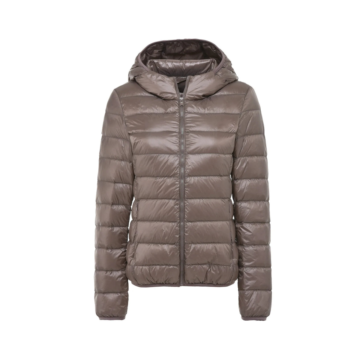Women Hooded Short Puffer Jackets Arrivals 90 White Duck | OWNLUXE