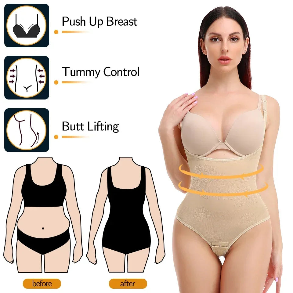 Thong Shapewear Bodysuit - Firm Tummy Control for Women